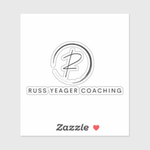 Russ Yeager Coaching Signaturlogotyp Klistermärken