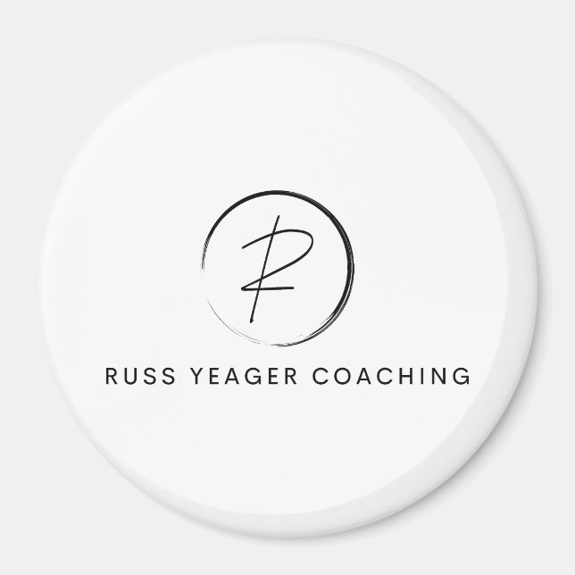 Russ Yeager Coaching Signaturlogotyp Magnet (Framsidan)