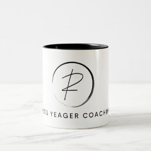 Russ Yeager Coaching Signaturlogotyp Två-Tonad Mugg