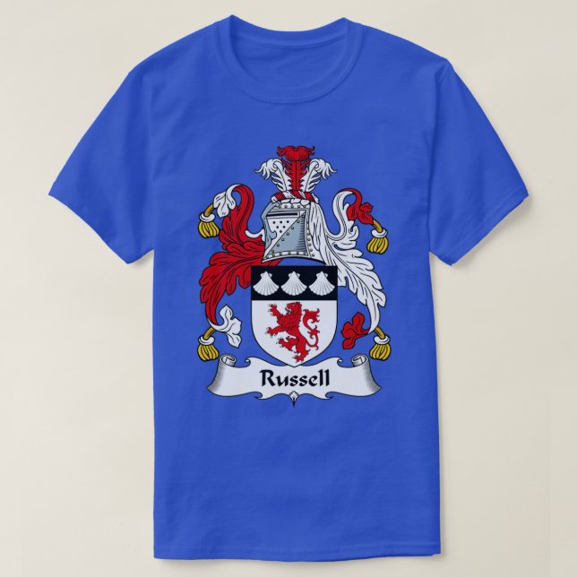 Russel Jackar Arm Family Crest T Shirt (Design framsida)
