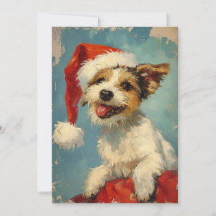 Russel Terrier jul Julkort