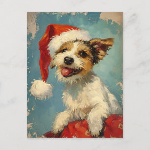 Russel Terrier jul Vykort