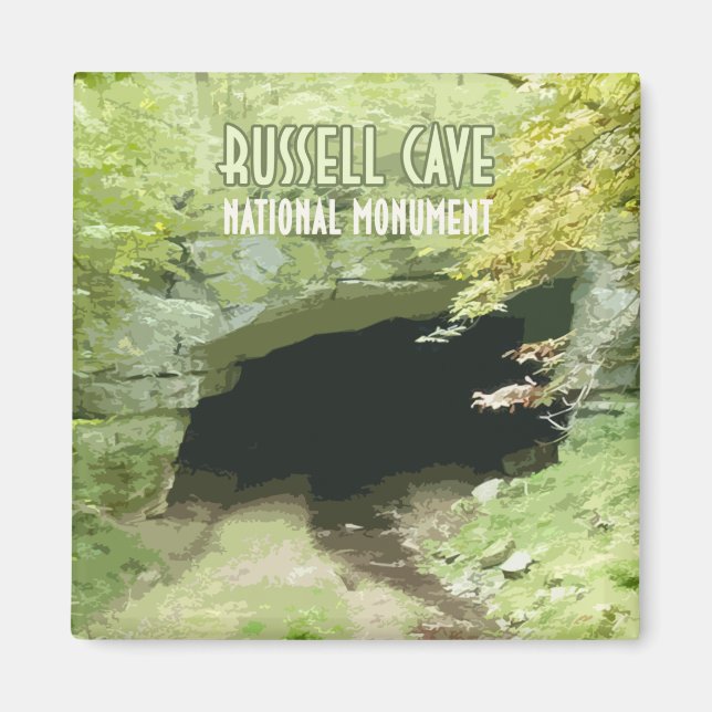 Russell Cave National Monument Alabama Magnet (Framsidan)