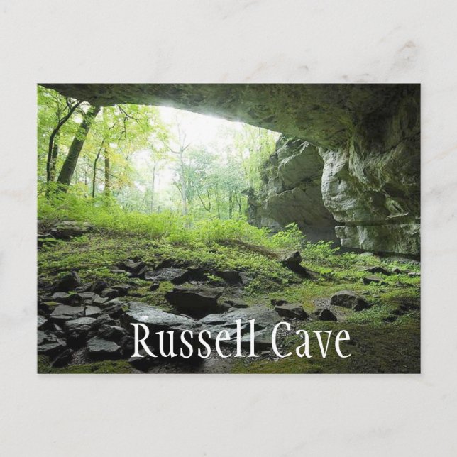 Russell Cave National Monument, Alabama Vykort (Framsida)