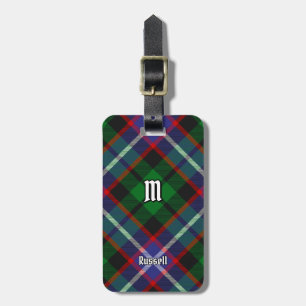 Russell Clan Tartan Bagagebricka