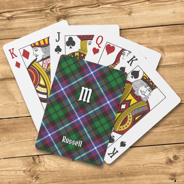 Russell Clan Tartan Casinokort (Skapare uppladdad)