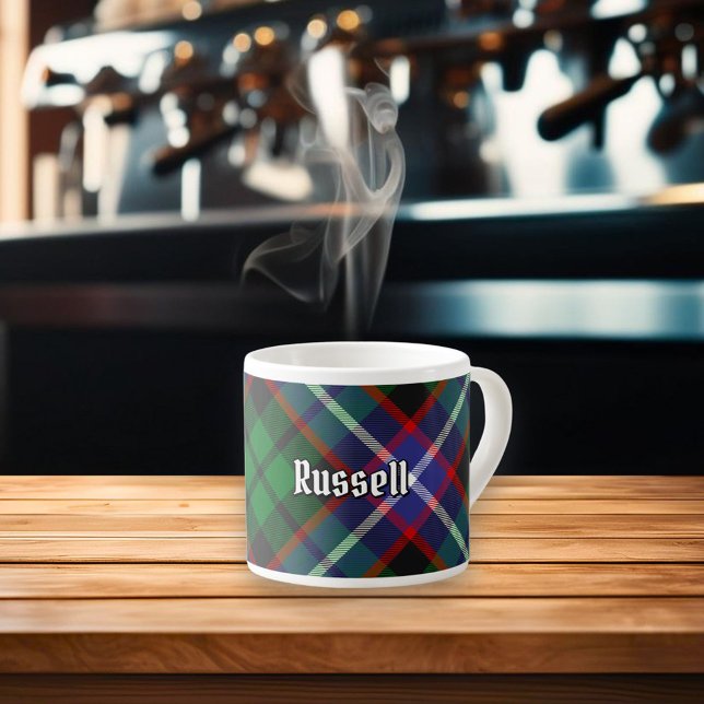 Russell Clan Tartan Espressomugg (Skapare uppladdad)