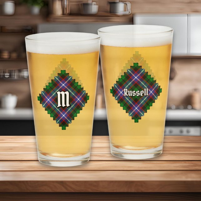 Russell Clan Tartan Glaskopp (Skapare uppladdad)