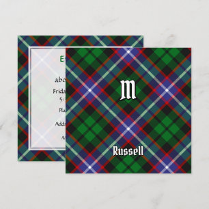 Russell Clan Tartan Inbjudningar