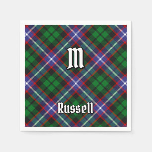 Russell Clan Tartan Pappersservett