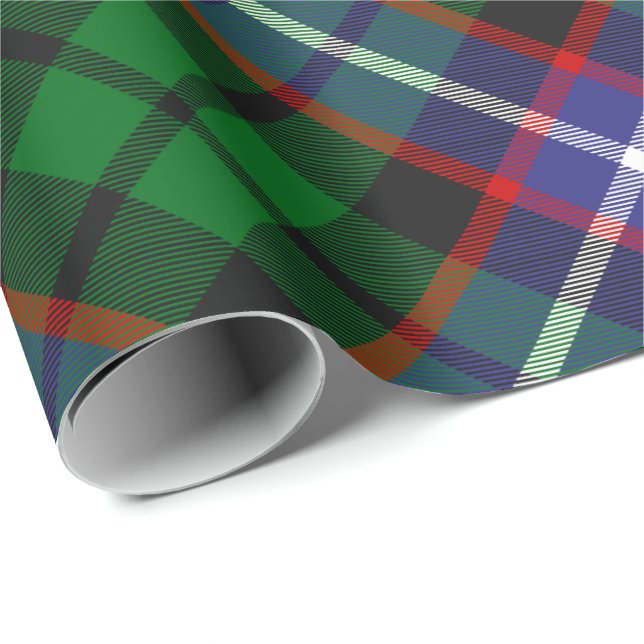 Russell Clan Tartan Presentpapper (Rullad Hörn)
