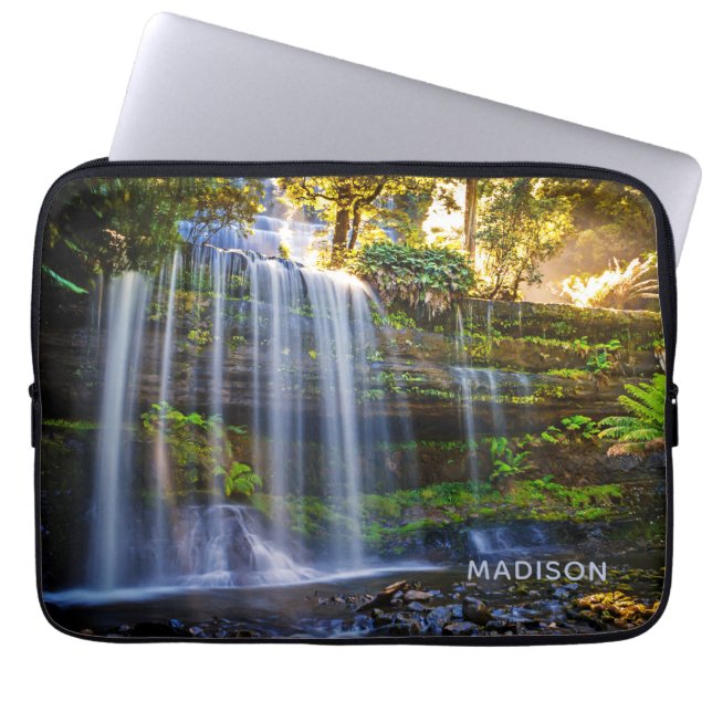 Russell Falls Australia, eget namn laptop sleeve (Framsidan)