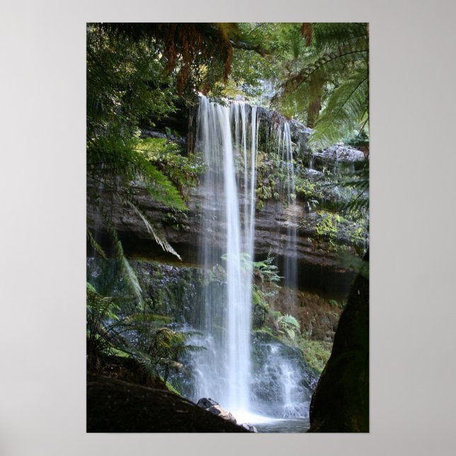 Russell Falls, Tasmania, Australien Poster (Framsidan)