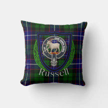 Russell skotska klan tartan & vapen