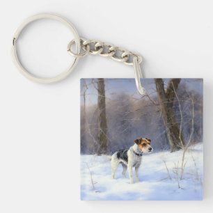 Russell Terrier Låt det snöa jul