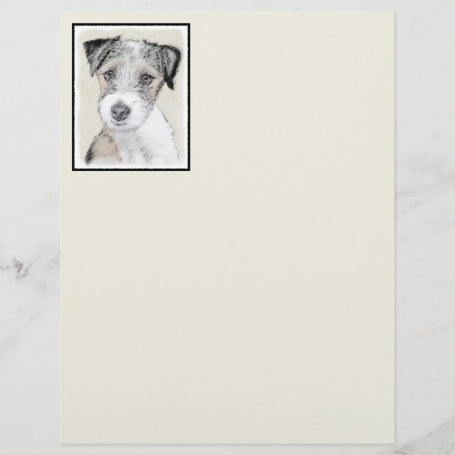 Russell Terrier Rough Painting - Original Hund Art (Framsida)