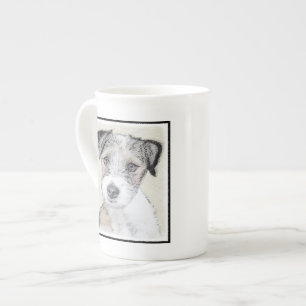 Russell Terrier Rough Painting - Original Hund Art Benporslin Mugg