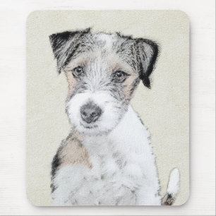 Russell Terrier Rough Painting - Original Hund Art Musmatta