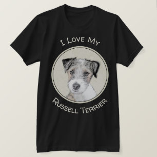 Russell Terrier Rough Painting - Original Hund Art T Shirt