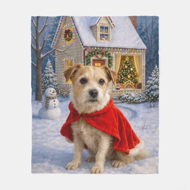 Russell terrier semester fleecefilt (Framsidan)