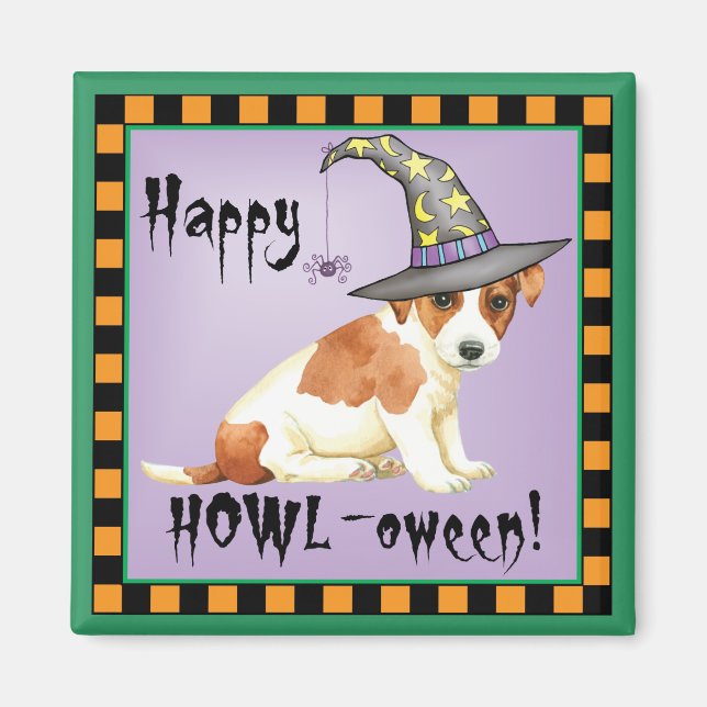 Russell Terrier Witch Magnet (Framsidan)