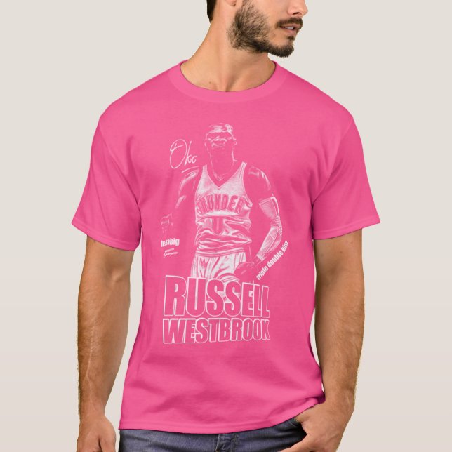 Russell Westbrook Baskeball T Shirt (Framsida)