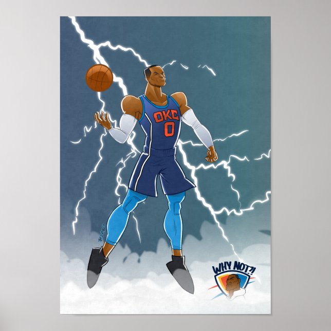 Russell Westbrook Poster (Framsidan)