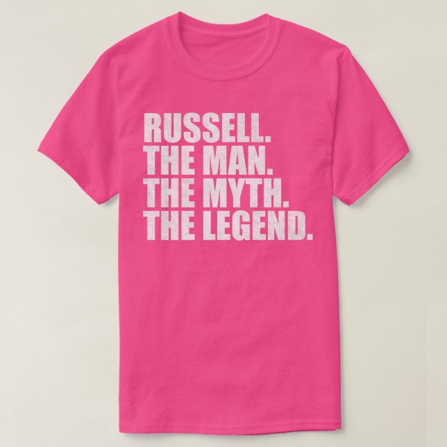 RussellRussell Namn Russell gav namn T Shirt (Design framsida)