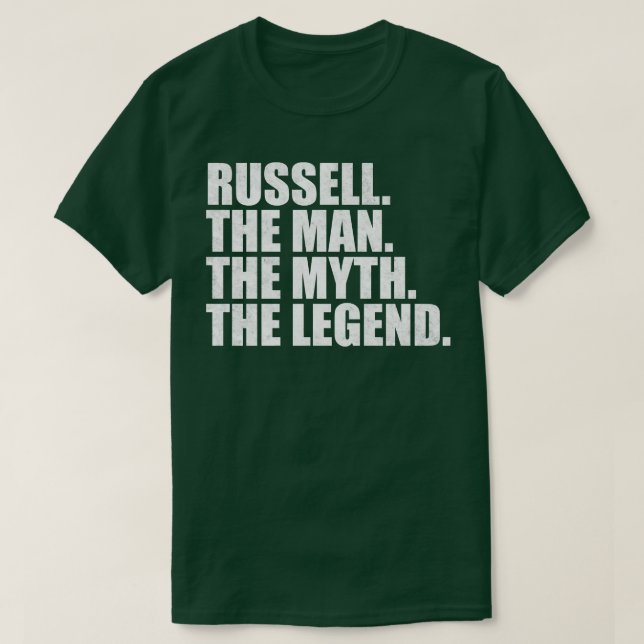 RussellRussell Namn Russell gav namn T Shirt (Design framsida)