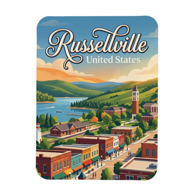 Russellville, Arkansas Arkansas Magnet (Vertikal)