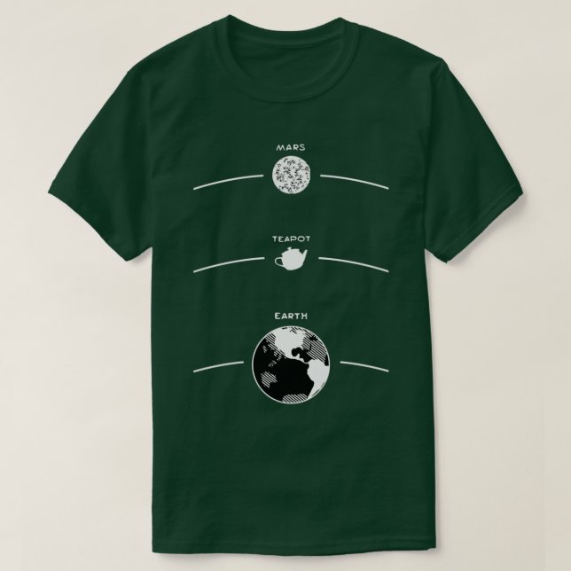 Russellx27s Teapot A Celestial Diagram T Shirt (Design framsida)