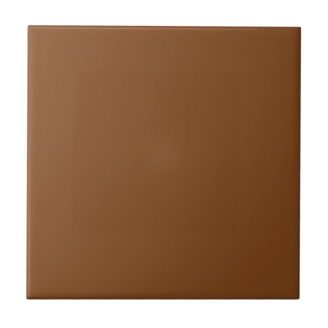 Russet Brown Solid Färg Tile Kakelplatta (Framsidan)
