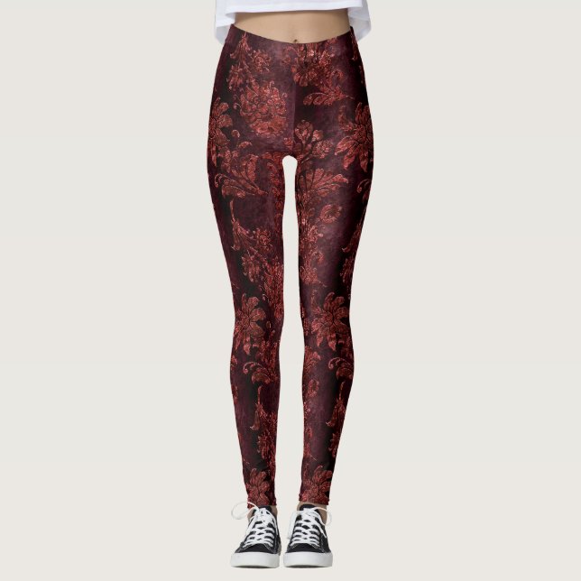Russet Velvet Series Design 2 Leggings (Framsida)