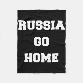 Russia Go Home I Stand With Ukraine Ukrainian Love Fleecefilt