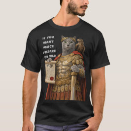 Russian Blue Caesar Cat T Shirt