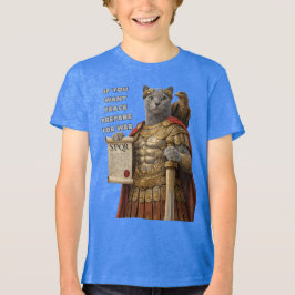 Russian Blue Caesar Cat T Shirt