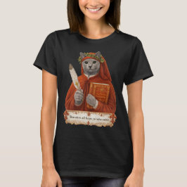 Russian Blue Dante Alighieri Cat T Shirt