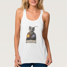 Russian Blue Einstein Cat - Imagination Linne Med Racerback