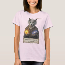 Russian Blue Einstein Cat - Imagination T Shirt