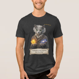 Russian Blue Einstein Cat - Imagination T Shirt