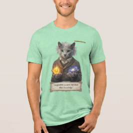 Russian Blue Einstein Cat - Imagination T Shirt