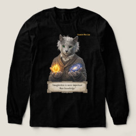Russian Blue Einstein Cat - Imagination T Shirt