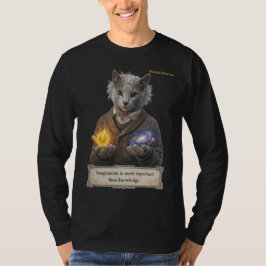 Russian Blue Einstein Cat - Imagination T Shirt