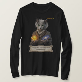 Russian Blue Einstein Cat - Imagination T Shirt