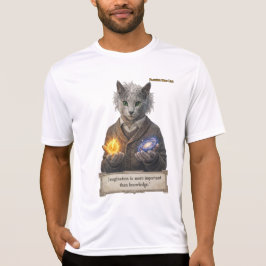 Russian Blue Einstein Cat - Imagination T Shirt
