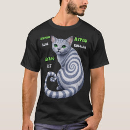 Russian Blue Hypno Cat T Shirt