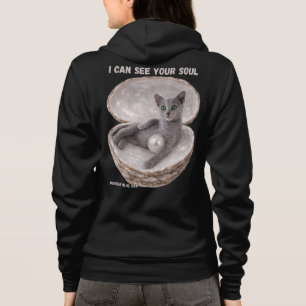 Russian Blue Katt - Jag Kan Se Din Själ T Shirt