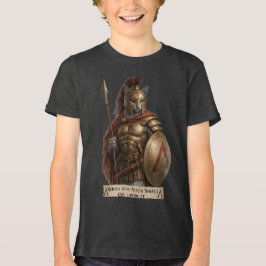 Russian Blue Spartan Cat T Shirt