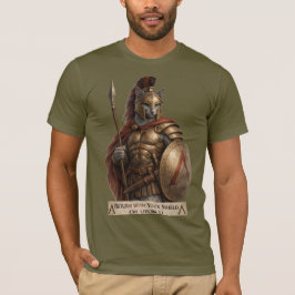 Russian Blue Spartan Cat T Shirt