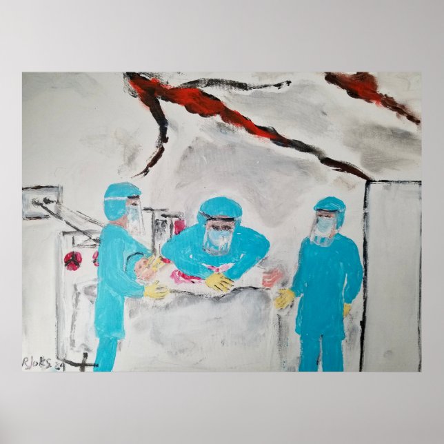 Russian bombing of Kyiv Children's Hospital Poster (Framsidan)